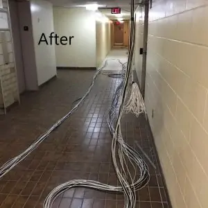 After Organizing Existing Cables